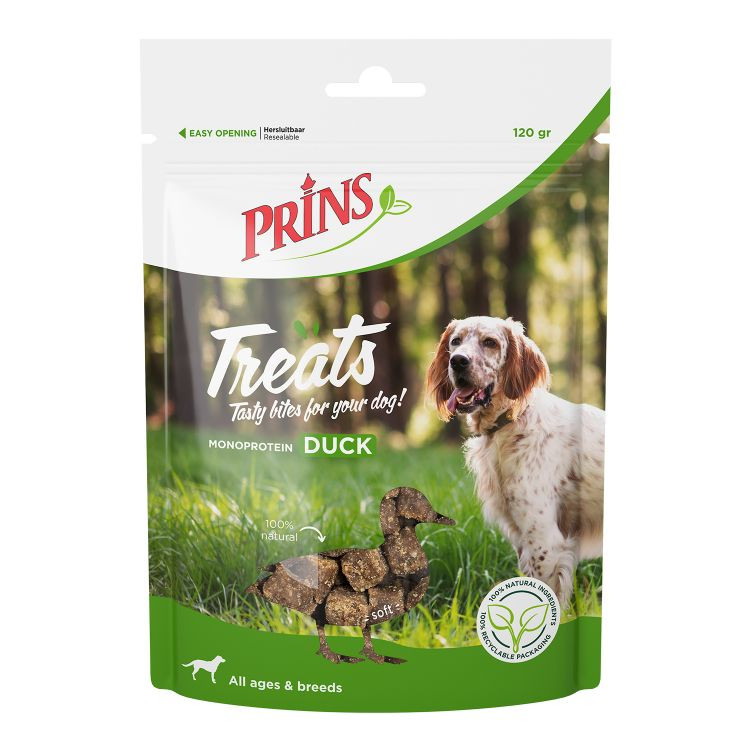 Prins Treats Duck (anka) hundgodis (120 g)