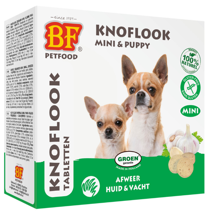 BF Petfood Tabletter Mini med vitlök och sjögräs för hund