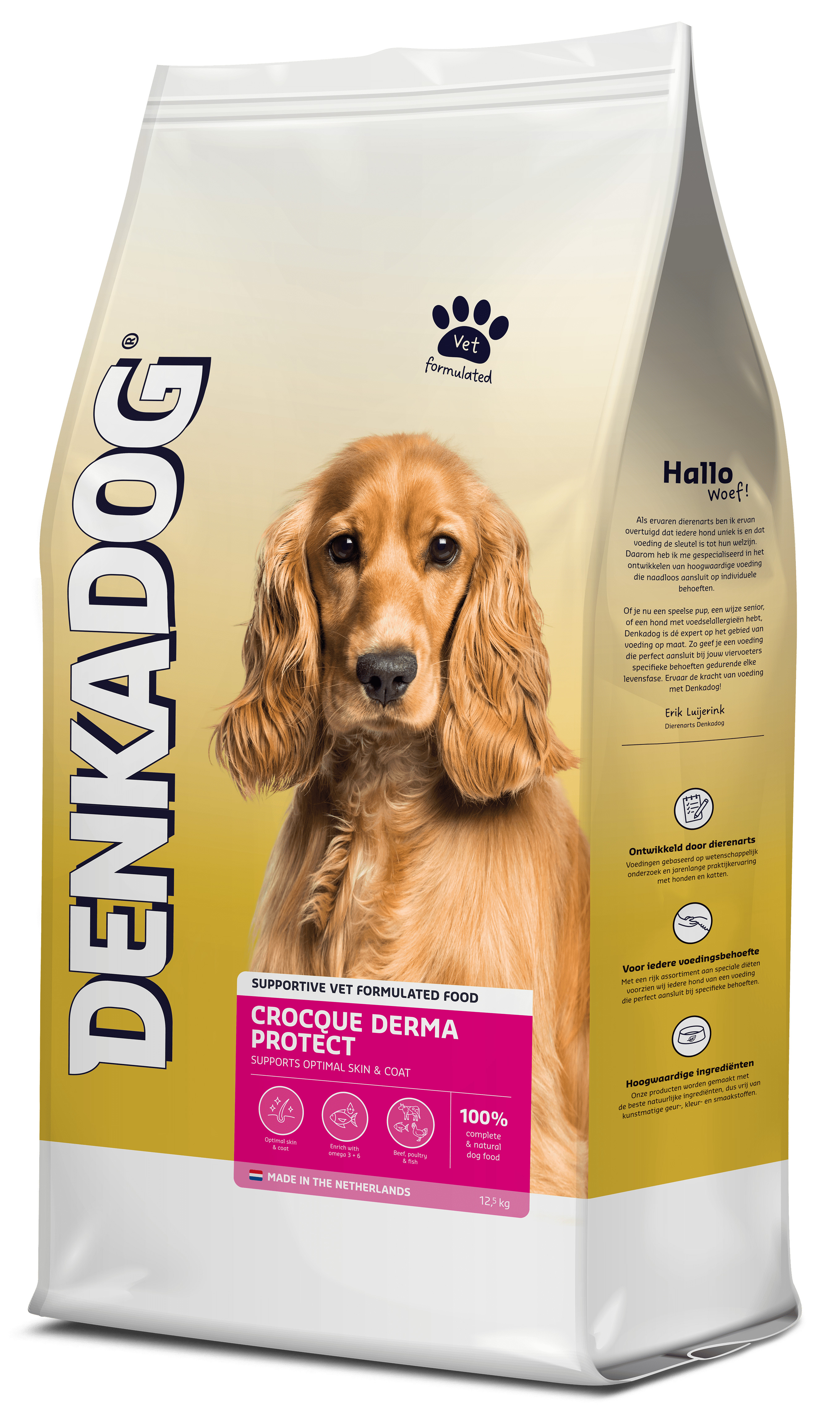 Denkadog Crocque Derma Protect hundfoder