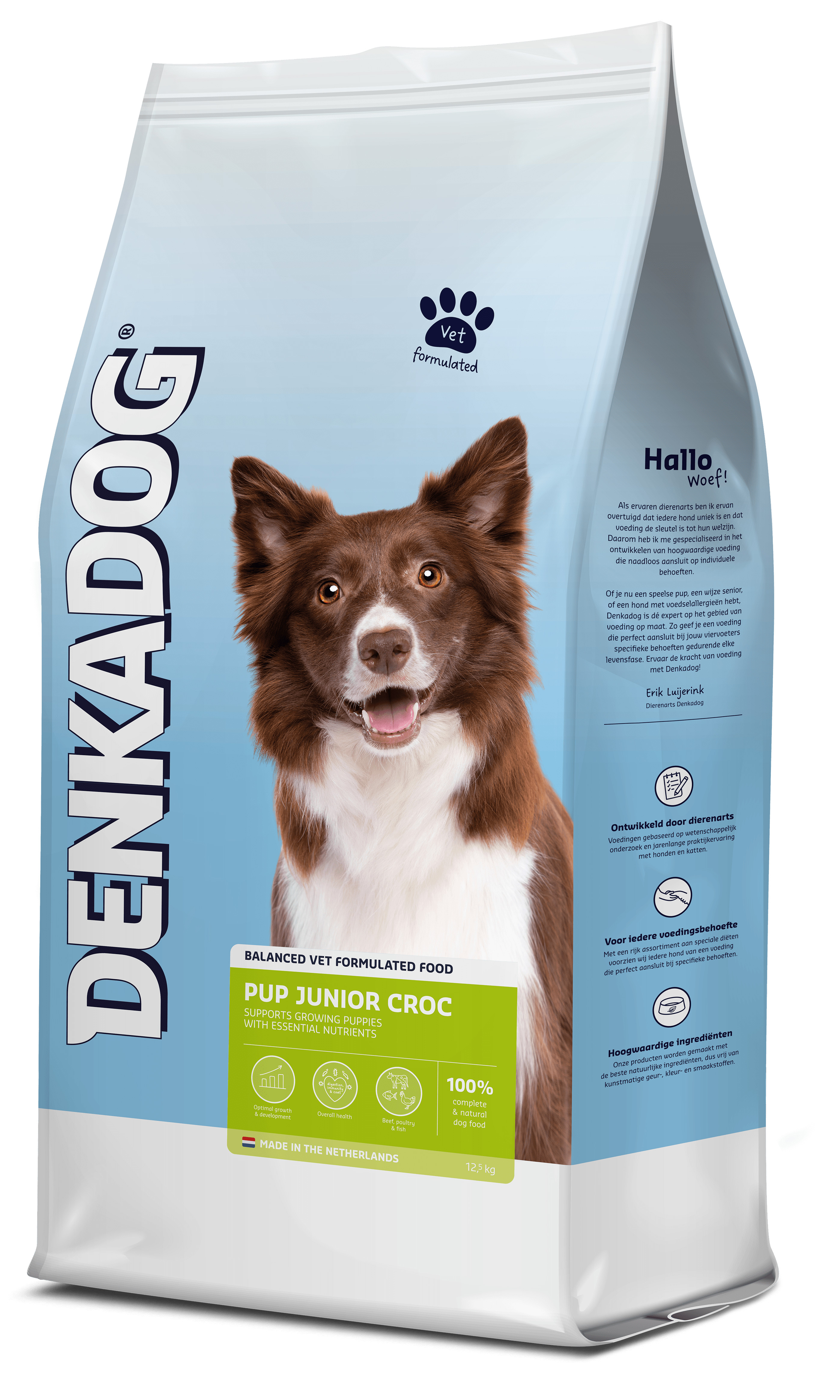 Denkadog Pup Junior Croc hundfoder