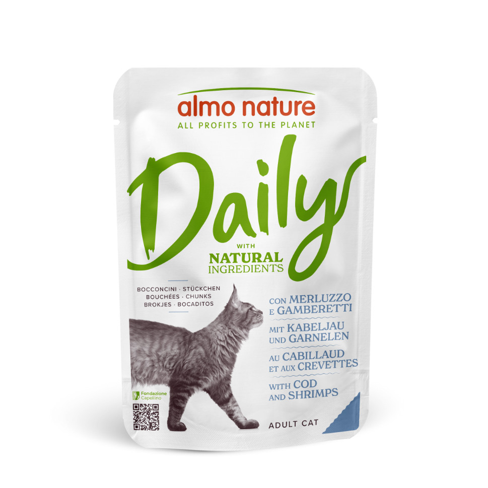 Almo Nature Daily Kabeljauw & Garnalen 70 gram