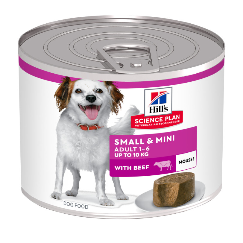 Hill's Adult Small & Mini mousse met rund natvoer hond