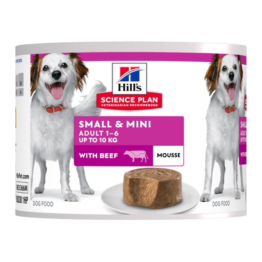 Hill's Adult Small & Mini mousse met rund natvoer hond