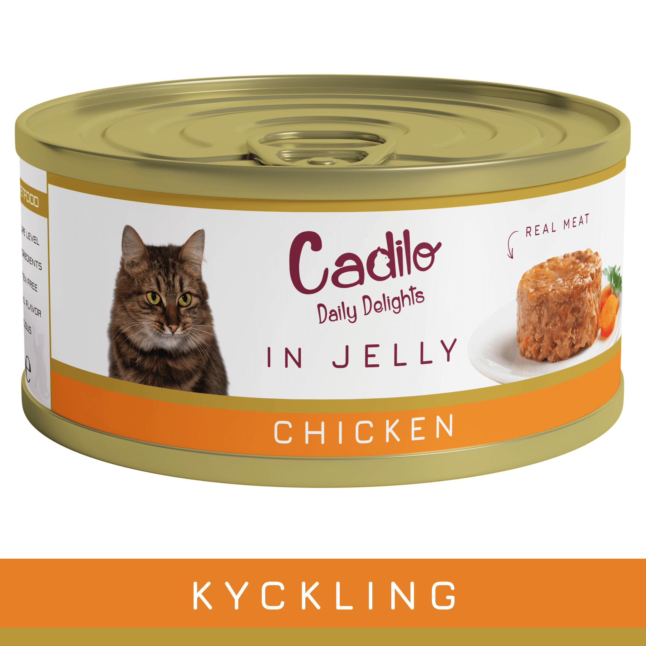 Cadilo kip in gelei natvoer kat (70 g)