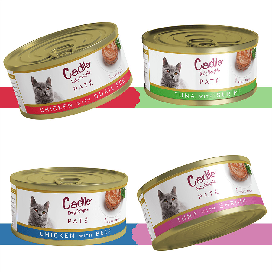 Cadilo paté mixpack natvoer kat (12 x 70 g)