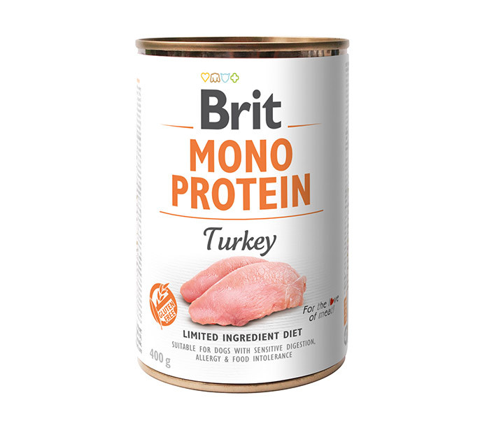 Brit Mono Protein kalkoen natvoer hond