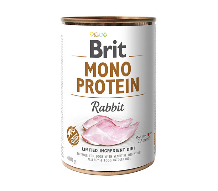 Brit Mono Protein konijn natvoer hond