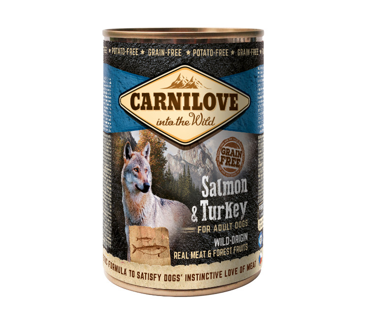 Carnilove zalm & kalkoen natvoer hond (blik)