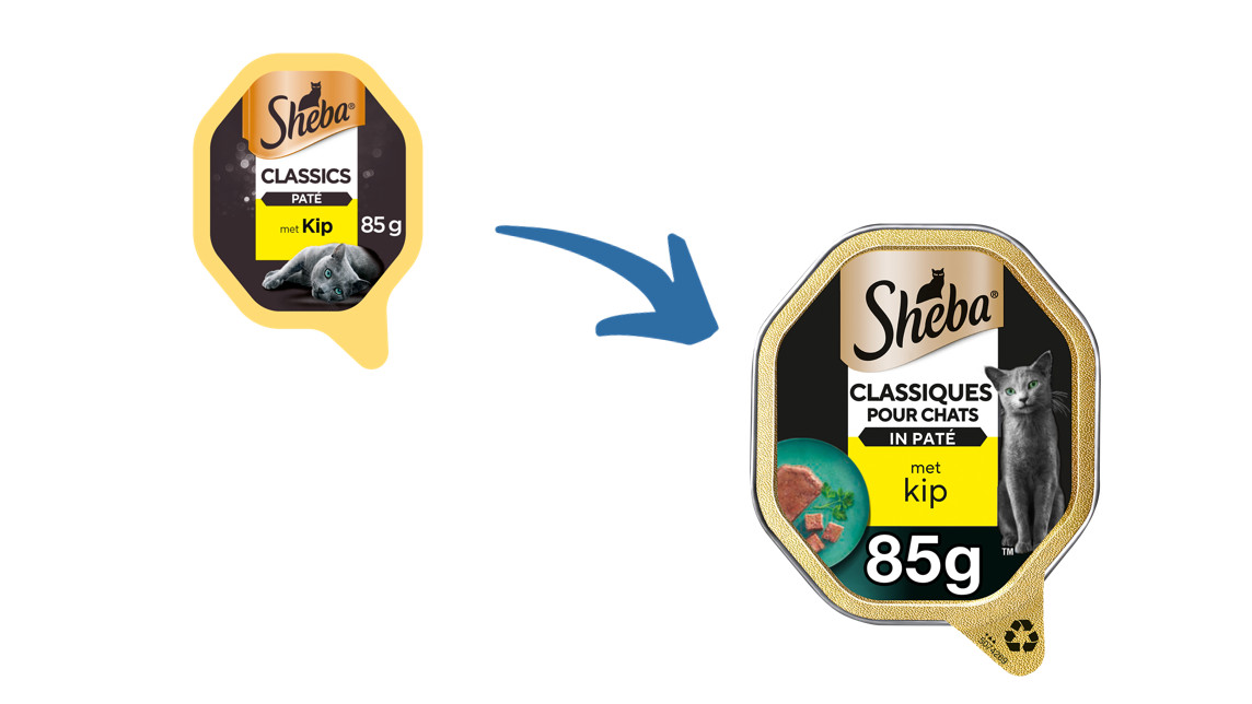 Sheba Classics paté med kyckling våtfoder katt (burk 85 g)