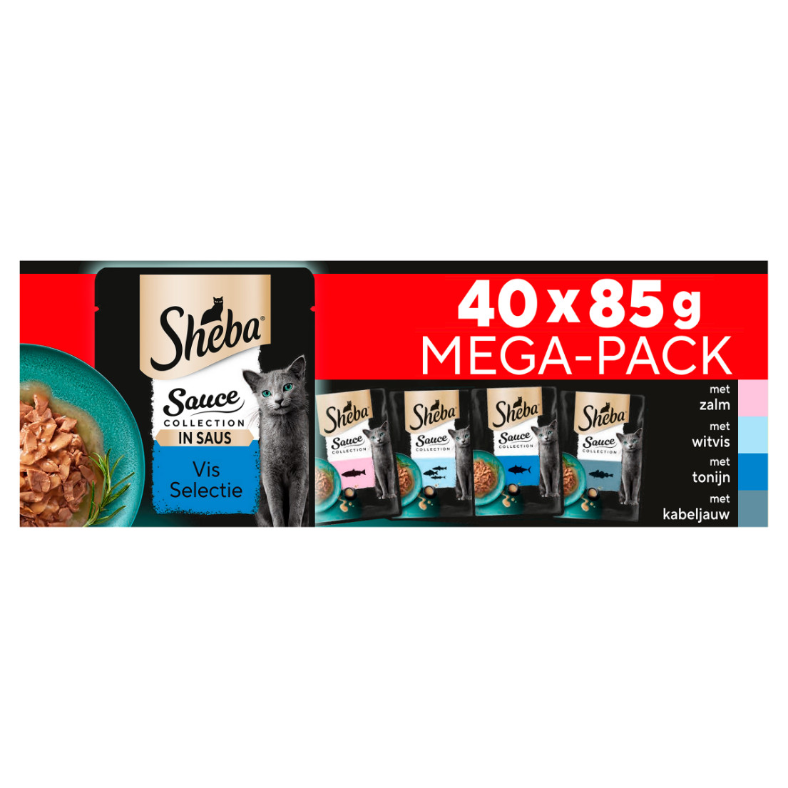 Sheba Pouch 85 gr in saus Gevogelte 60 pack