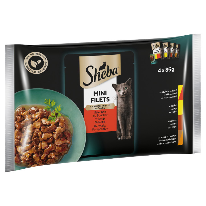 Sheba Mini Filets Traiteur Selection i sås våtfoder katt (påsar 85 g)