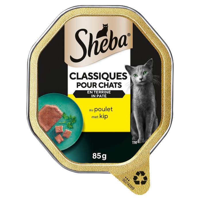 Sheba Classics paté med kyckling våtfoder katt (burk 85 g)