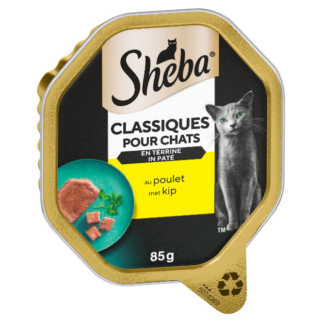 Sheba Classics paté med kyckling våtfoder katt (burk 85 g)