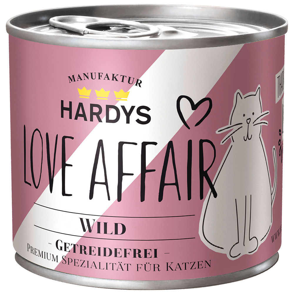 Hardys Love Affair hert natvoer kat (blik)