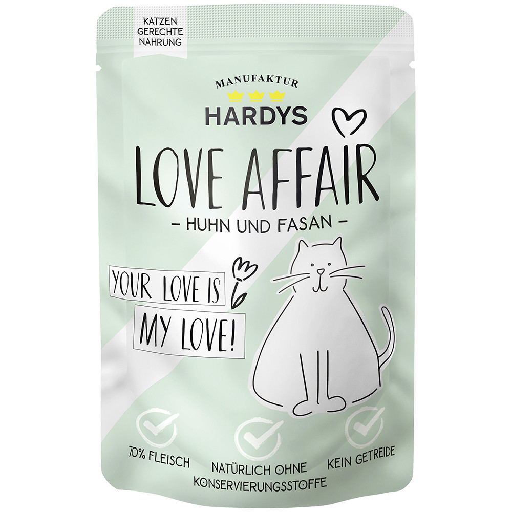 Hardys Love Affair kip met fazant natvoer kat (zakjes)