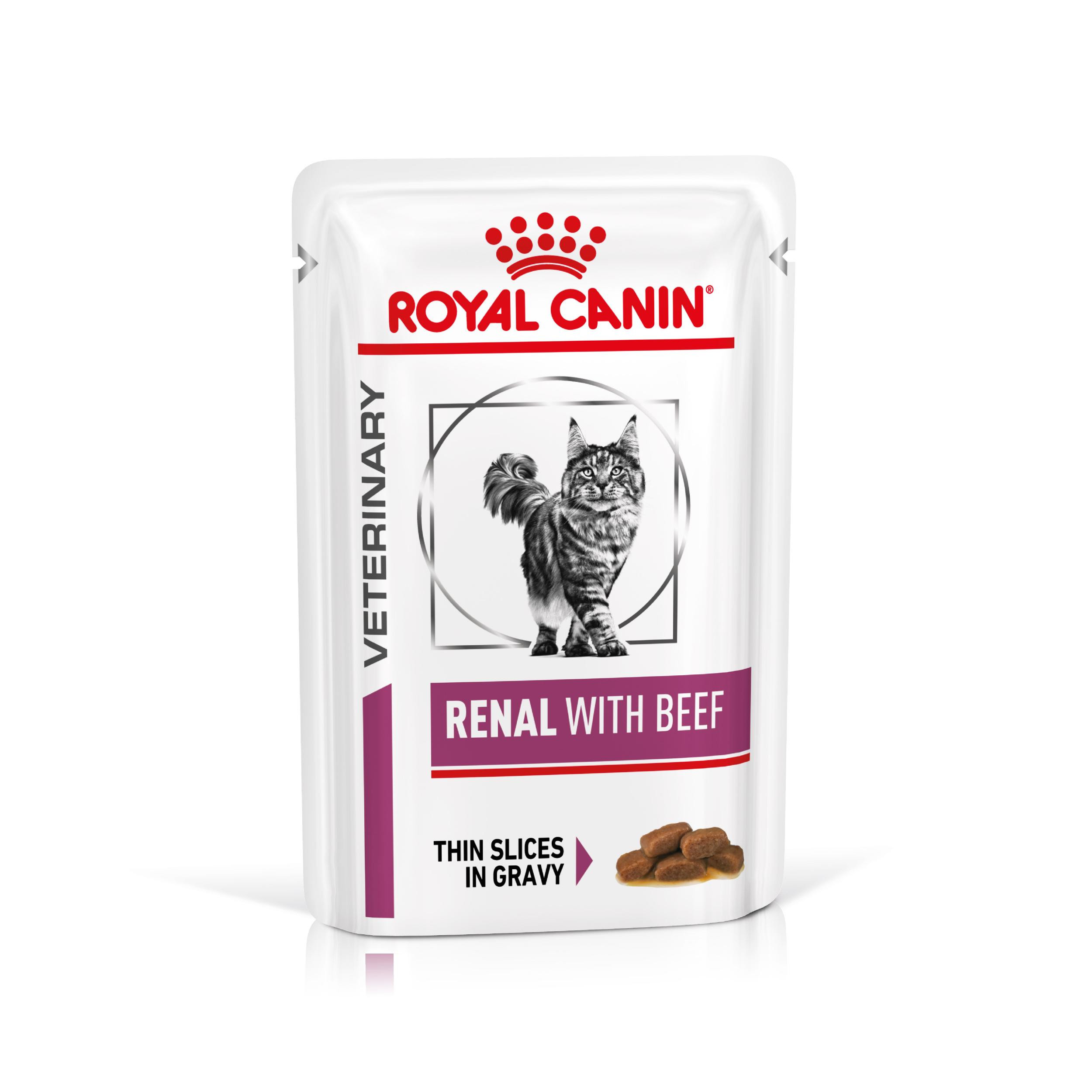 Royal Canin Veterinary Renal med nötkött våtfoder katt