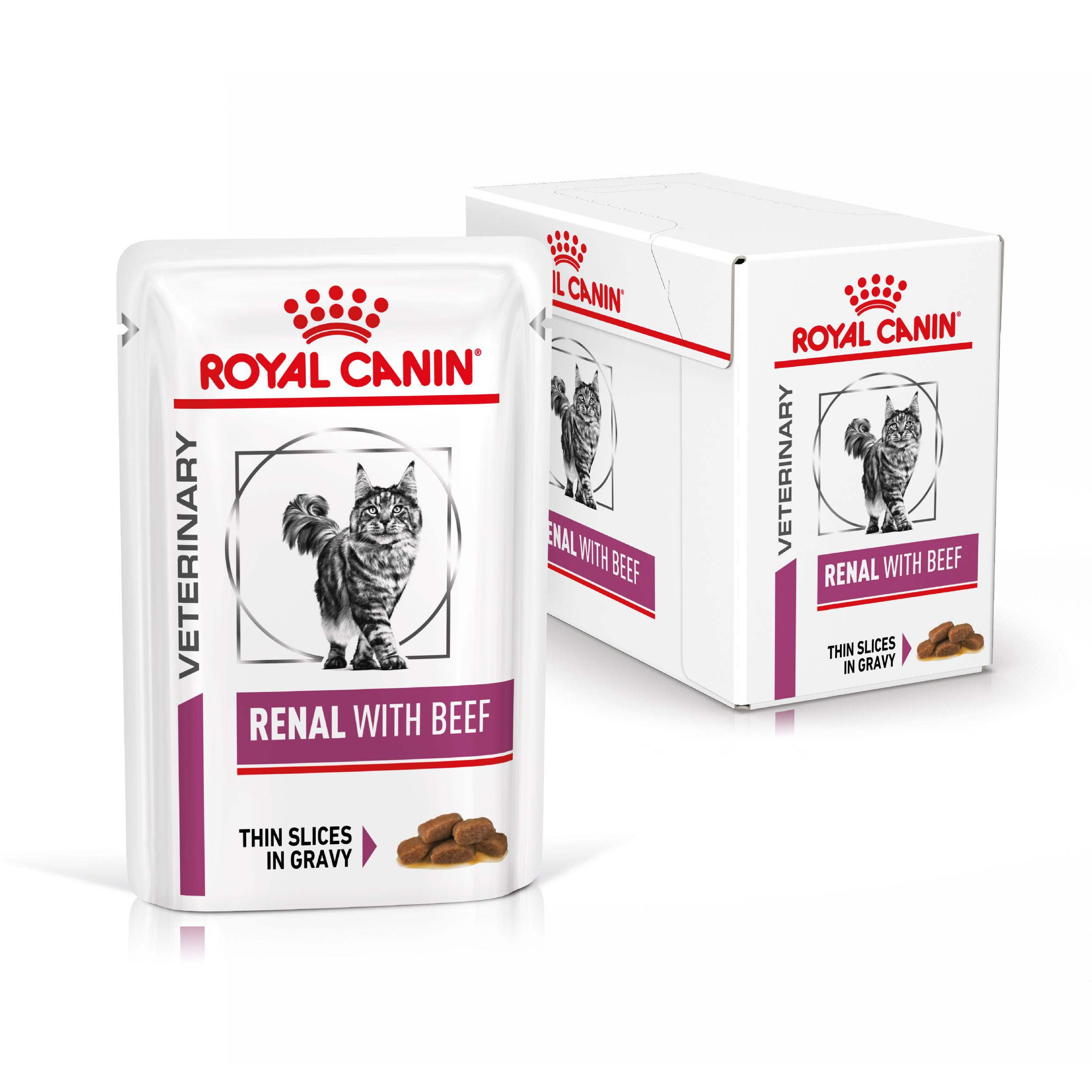 Royal Canin Veterinary Renal med nötkött våtfoder katt