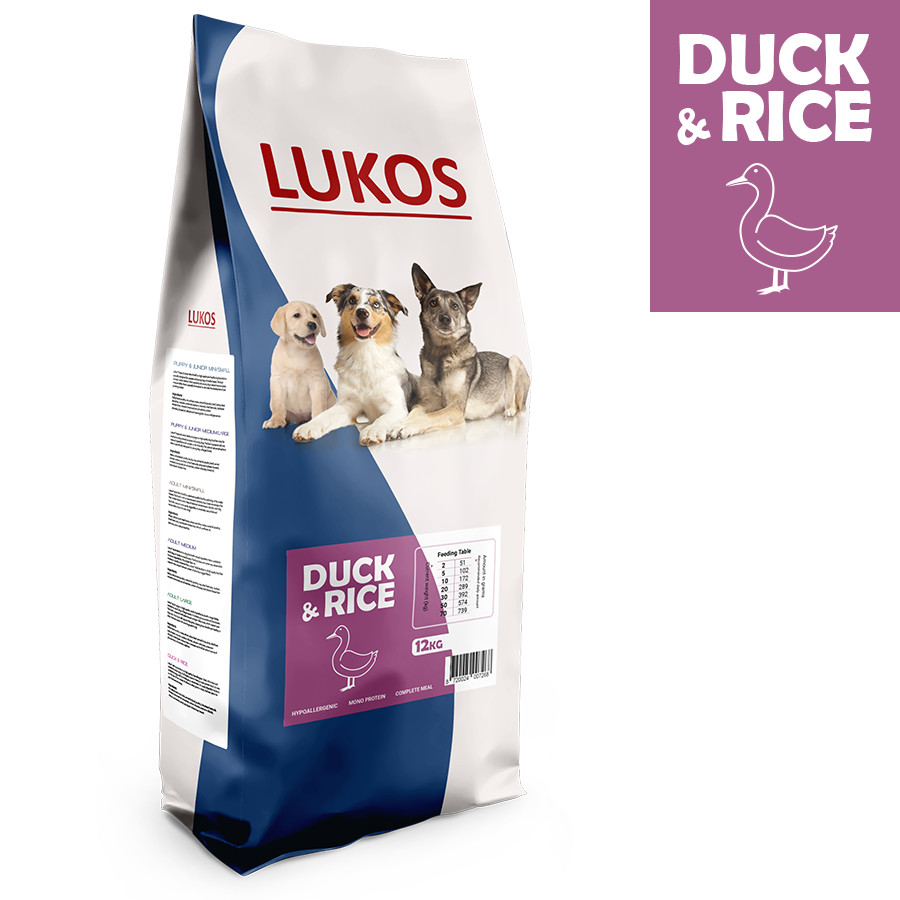 Lukos Adult med anka hundefoder